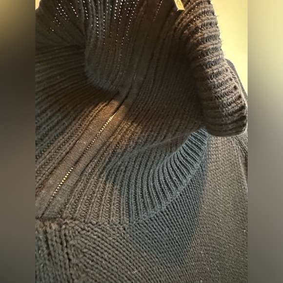 Guess Women's Medium Sweater Zip Cowl Neck Pullover Tunic Long Sleeve Heavy Knit - Picture 5 of 16